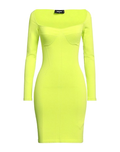 DSQUARED2 Short dress Lime green 83% Viscose, 17% Polyester
