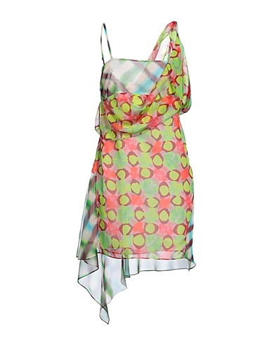 DSQUARED2 Vestito corto Verde lime 100% Poliestere