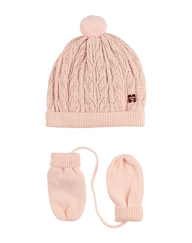 CARRÉMENT BEAU Baby accessories set Pink 75% Cotton, 15% Wool, 6% Polyester, 4% Metallic fiber