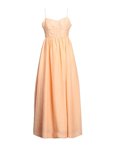 GLAMOROUS Langes Kleid Pfirsich 95% Polyester, 5% Baumwolle