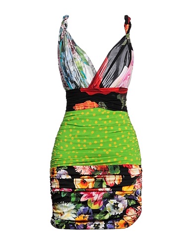 DOLCE&GABBANA Kurzes Kleid 91% Seide, 9% Elastan