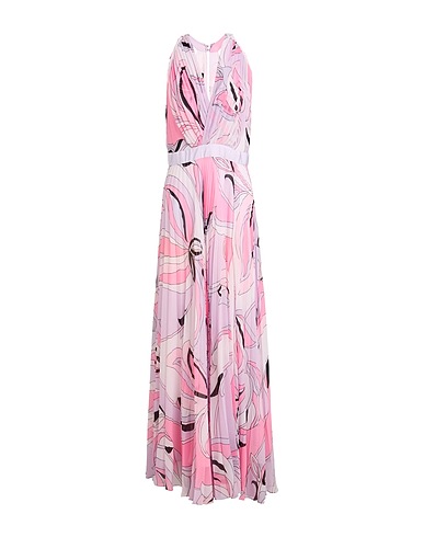 PINKO Long dress Pink 100% Polyester