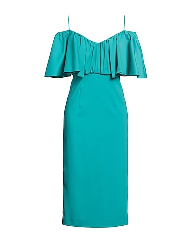 PINKO Robe fourreau Turquoise 97% Polyester, 3% Élasthanne