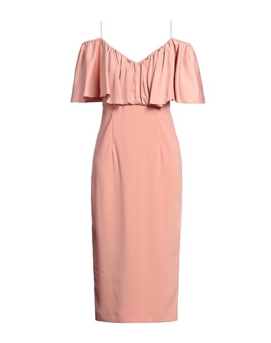 PINKO Robe fourreau Rose poudré 97% Polyester, 3% Élasthanne