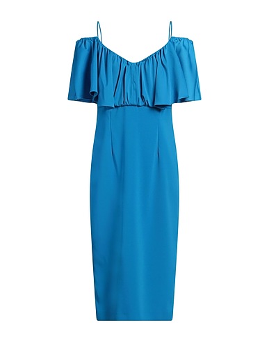 PINKO Midi dress Azure 97% Polyester, 3% Elastane