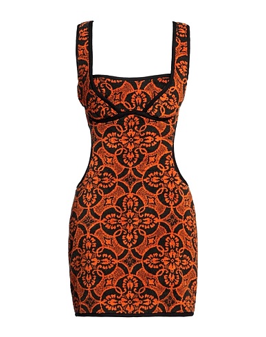 MARINE SERRE Short dress 100% Cotton, Polyester, Viscose, Cupro