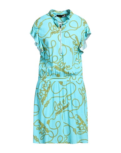 LOVE MOSCHINO Short dress Turquoise 100% Viscose
