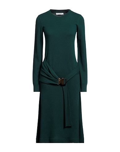 JW ANDERSON Midi dress Dark green 100% Wool