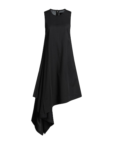 Y-3 Midi dress Black 55% Cotton, 45% Polyester