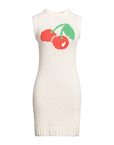 SPORTMAX Sheath dress Cream 72% Cotton, 28% Polyamide