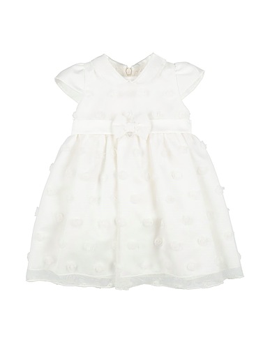 NINNAOH Vestido para bebé  White 100% Cotton