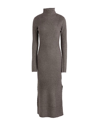 TOPSHOP Midi dress Military green 53% Acrylic, 20% Nylon, 18% Polyester, 5% Elastane, 4% Wool