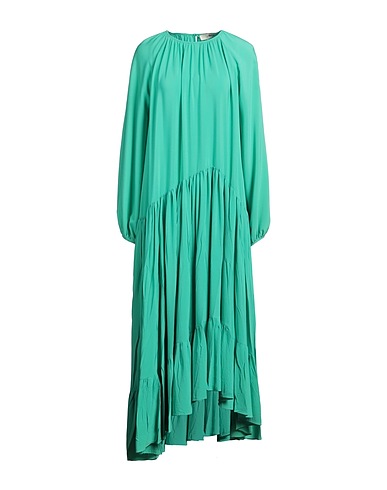 JUCCA Long dress Green 69% Acetate, 31% Silk