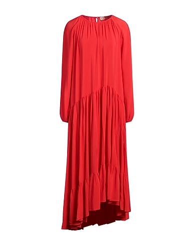 JUCCA Vestito lungo Corallo 69% Acetato, 31% Seta