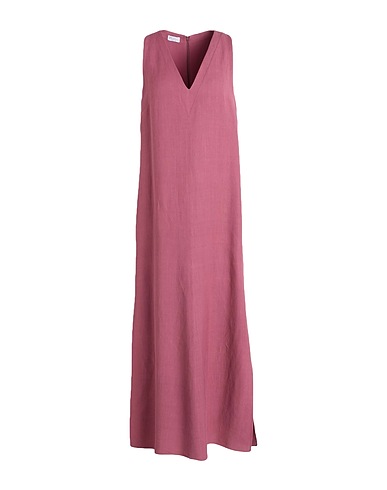 BRUNELLO CUCINELLI Elegant dress Antique rose 73% Viscose, 27% Linen, Brass