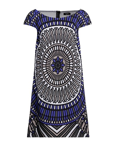 BYBLOS Short dress Grey 76% Viscose, 15% Polyamide, 9% Elastane