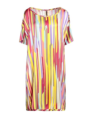 MANILA GRACE Short dress Yellow 97% Viscose, 3% Elastane