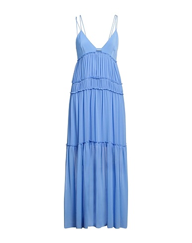 PATRIZIA PEPE Kleid für besondere Anlässe Blaugrau 100% Polyester, Viskose, Elastan