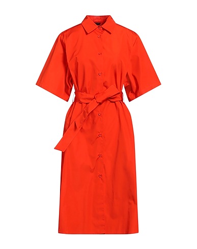 ASPESI Midi dress Orange 100% Cotton
