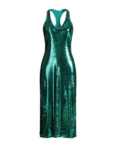 PATRIZIA PEPE Vestito midi Verde smeraldo 96% Poliestere, 4% Elastan, Poliammide