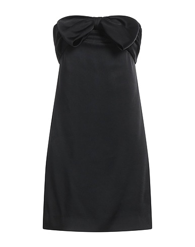 SAINT LAURENT Short dress Black 71% Acetate, 29% Viscose, Silk
