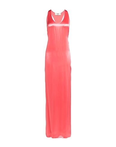 FENDI Langes Kleid Lachs 100% Viskose
