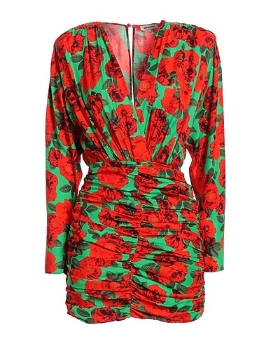 NEW ARRIVALS Sheath dress Green 53% Viscose, 47% Rayon
