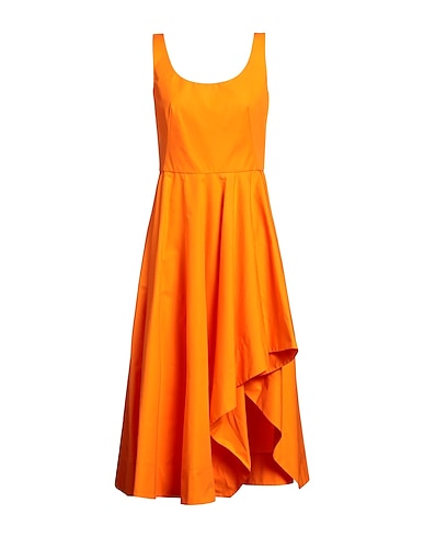 MCQUEEN Elegant dress Orange 100% Cotton