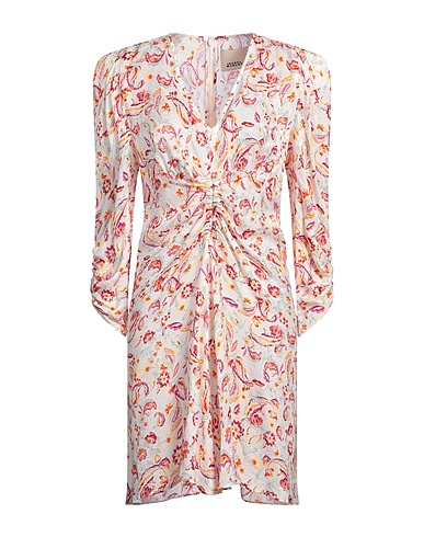 ISABEL MARANT Short dress Off white 65% Viscose, 35% Silk