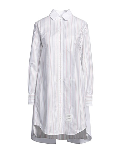THOM BROWNE Shirt dress White 100% Cotton