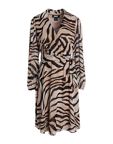 DKNY Midi dress Sand 100% Polyester