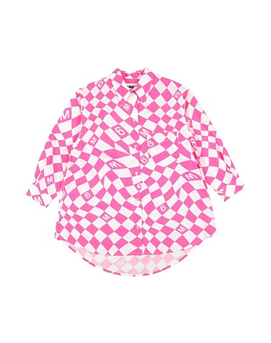 MM6 MAISON MARGIELA 셔츠 원피스 푸크시아 핑크 100% 코튼