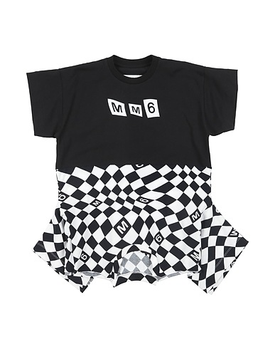 MM6 MAISON MARGIELA Dress Black 90% Cotton, 10% Elastane