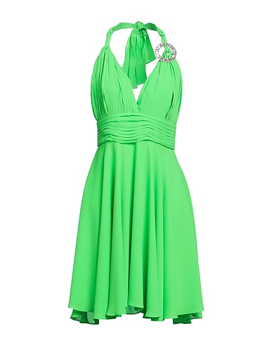 HANITA Short dress Light green 100% Polyester