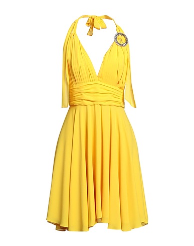 HANITA Vestito corto Giallo 100% Poliestere