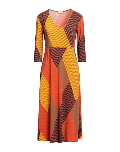 SIYU Midi dress Brown 85% Polyamide, 15% Elastane