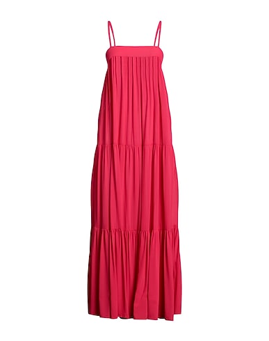 ANNA SERAVALLI Long dress FUCSIA 94% Viscose, 6% Elastane