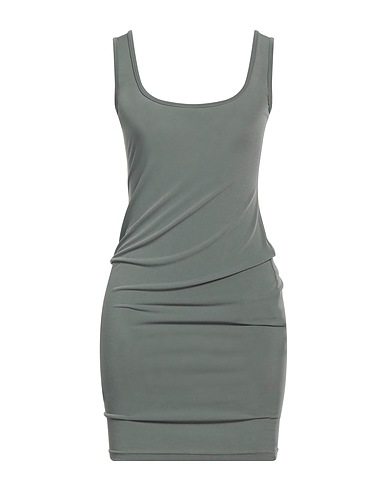 ANGELA MELE MILANO Sheath dress Military green 50% Viscose, 45% Polyester, 5% Elastane