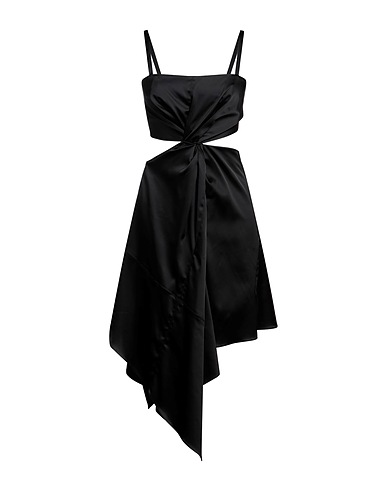 JW ANDERSON Midi dress Black 75% Acetate, 22% Polyamide, 3% Elastane