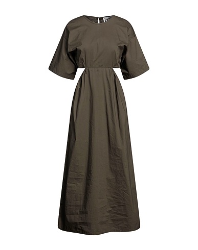 8PM Midi dress Military green 100% Cotton