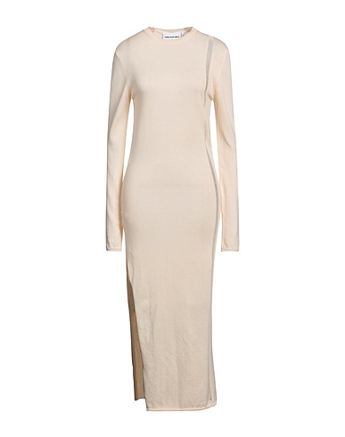CAN PEP REY Long dress Cream 100% Organic cotton