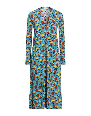 SIYU Vestito midi Celeste 85% Poliammide, 15% Elastan