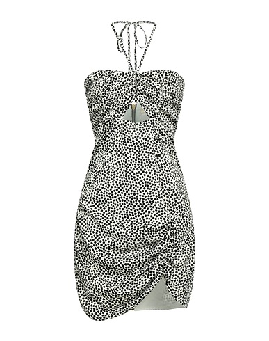 NINEMINUTES Short dress Black 97% Polyester, 3% Elastane