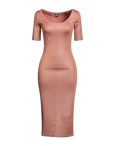 ELISABETTA FRANCHI Vestiti midi RAME 80% Viscosa, 15% Poliammide, 5% Elastan