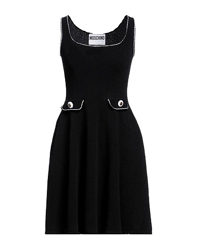 MOSCHINO Short dress Black 75% Cotton, 25% Polyamide