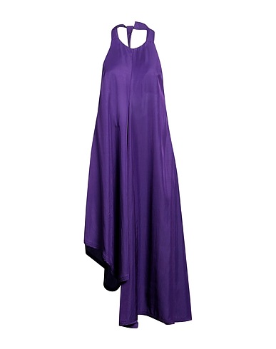 MALLONI Midi dress Purple 50% Viscose, 50% Rayon