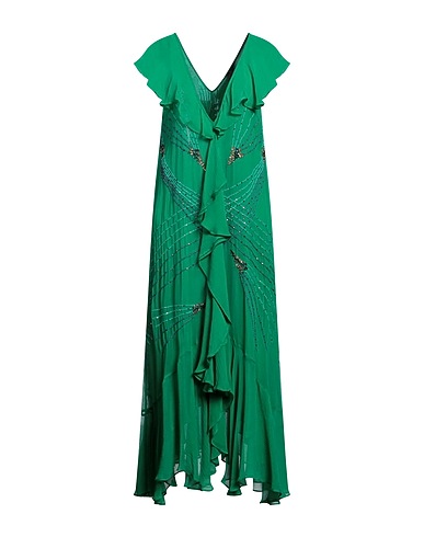 MES DEMOISELLES Elegant dress Green 100% Viscose
