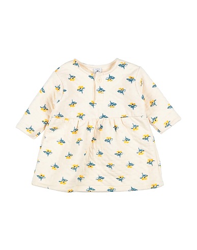 PETIT BATEAU Vestido para bebé  Cream 75% Cotton, 25% Polyester