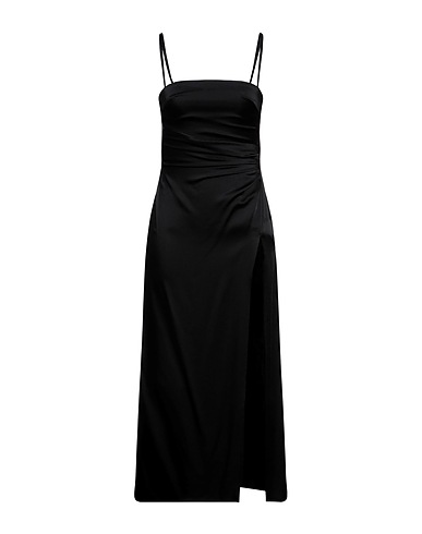 ACT N°1 Vestito midi Nero 73% Acetato, 27% Viscosa