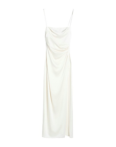 ACT N°1 Midi dress Ivory 73% Acetate, 27% Viscose
